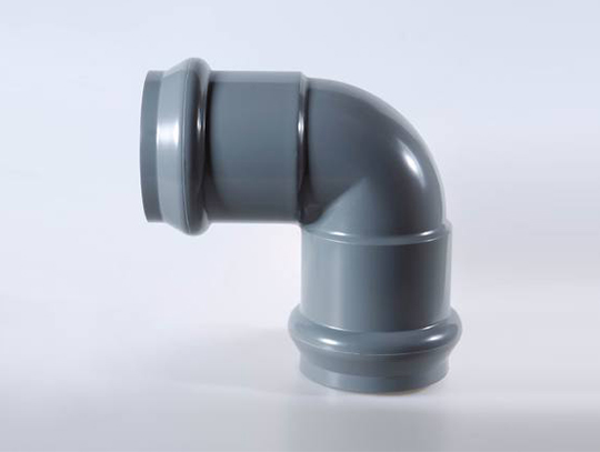 Plastic Pipe fittings - 90 degree bend