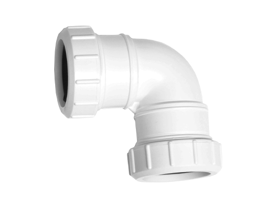 Plastic Pipe fittings - 90 degree bend