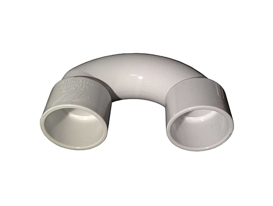 Plastic Pipe fittings - 180 degree bend